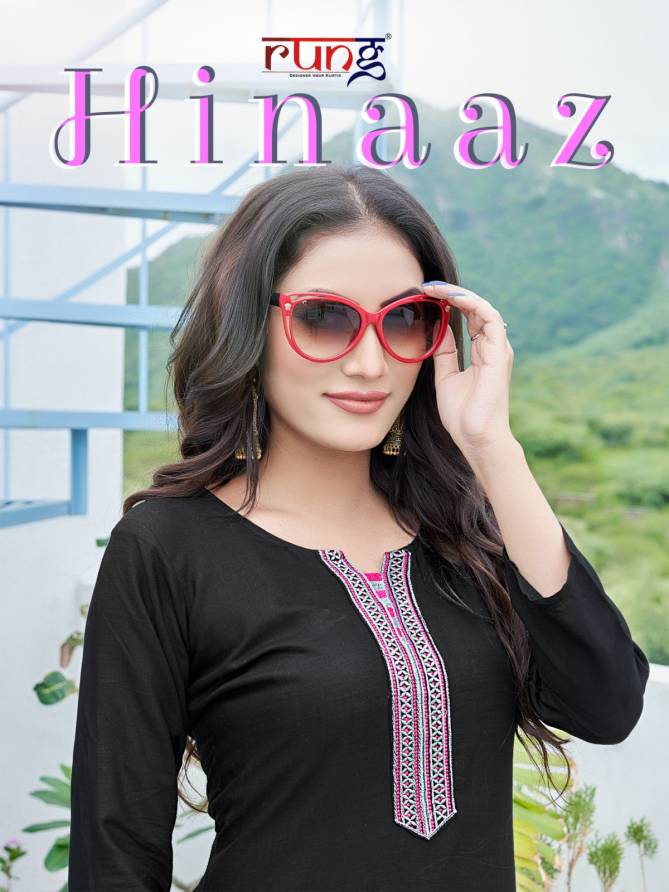 Hinaz By Rung Rayon Designer Kurtis Catalog